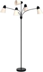 FOLKSMATE LED Floor Lamp, Medusa Multi Head Modern Tall, Rustic Adjustable Gooseneck Reading Standing Light for Living/Kids Room, Bedroom, Black - Image 5
