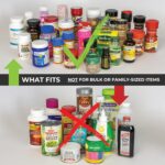 Cabinet Caddy Spice Rack Organizer for Cabinet - Slide & Rotate Kitchen Organizers and Storage - 2 Double-Decker Shelves - Non-Skid Base - Magnetic Modular Design - 10.8" H x 5.25" W x 10.8" D - Image 6