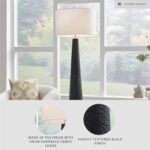 Signature Design by Ashley Hallburg Modern Textured Polyresin Floor Lamp with 3-Way Switch, Black - Image 4