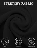 Tapata Women's Office Work Pencil Skirt Stretch High Waist Below Knee Bodycon for Business Casual - Image 4