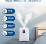 LEVOIT LV600S Smart Warm and Cool Mist Humidifiers for Home Bedroom Large Room, (6L) 753ft² Coverage, Quickly & Evenly Humidify Whole House, Easy Top Fill, App & Voice Control - Quiet Sleep Mode - Image 4