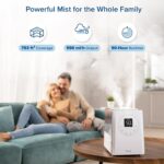LEVOIT LV600S Smart Warm and Cool Mist Humidifiers for Home Bedroom Large Room, (6L) 753ft² Coverage, Quickly & Evenly Humidify Whole House, Easy Top Fill, App & Voice Control - Quiet Sleep Mode - Image 5