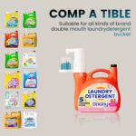 Electric Laundry Detergent Dispenser with Graduated Cup, Smart Laundry Soap Pump for Liquid Detergent Containers, No-Spill Design, Reducing Women's Work for Laundry Room Organization - Image 3