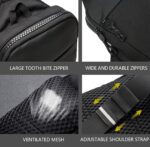 Mini Sling Bag for Men Women, Waterproof Utility Crossbody Backpack Chest Bag for Hiking Travel Sports Running - Image 7