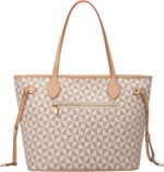 Handbags for Women Designer Fashion Purses Top Handle Satchel Shoulder Bags 2pcs with Small Wallet (White) - Image 8