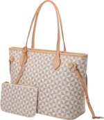 Handbags for Women Designer Fashion Purses Top Handle Satchel Shoulder Bags 2pcs with Small Wallet (White) - Image 9