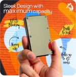 Slim RFID Blocking Wallet For Men - Light Weight, Durable & Compact- Minimalist Wallet With Money Clip (Green) - Image 6