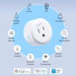 Geeni Dot Smart Plug with 2.4GHz WiFi Connectivity – 2-Pack Compact, Fire-Resistant Smart Outlet Plugs with Schedule & Timer – No Hub Needed, Supports Alexa & Google - Image 3