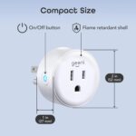 Geeni Dot Smart Plug with 2.4GHz WiFi Connectivity – 2-Pack Compact, Fire-Resistant Smart Outlet Plugs with Schedule & Timer – No Hub Needed, Supports Alexa & Google - Image 10