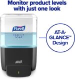 PURELL ES4 Manual Wall-Mounted Hand Soap Dispenser, Graphite, Compatible with 1200 mL PURELL Brand HEALTHY SOAP Refills (Pack of 1) - 5034-01 - Manufactured by GOJO, Inc. - Image 4