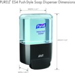 PURELL ES4 Manual Wall-Mounted Hand Soap Dispenser, Graphite, Compatible with 1200 mL PURELL Brand HEALTHY SOAP Refills (Pack of 1) - 5034-01 - Manufactured by GOJO, Inc. - Image 5