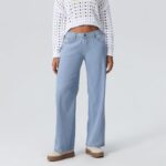 Women Y2k Low Rise Baggy Jeans Loose Fit Boyfriend Straight Wide Leg Jeans Trendy Stretch Long Denim Pants - Image 3