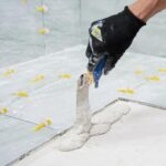 QEP 6 in. x 2 in. Comfort Grip Flat Margin Flooring Trowel with Bucket Hook, Silver (42112) - Image 5