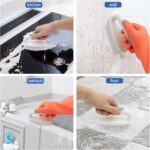 Scrub Brushes for Cleaning Bathtub Scrubber Heavy Duty Scrub Brush with Handle Stiff Bristle Cleaning Brush for Shower, Kitchen, Sink, Bathroom, Floor - Image 6