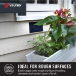 VELCRO Brand Industrial Strength Fasteners | Extreme Outdoor Weather Conditions | Heavy Duty Strength Holds up to 15 lbs | 4 x 2 inch Strips, 3 Sets, Black (VEL-30758-USA) - Image 4