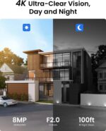 REOLINK 4K PoE Security Camera System Wired, 8pcs 8MP PoE Cameras, Smart Person/Vehicle Detection, 16CH NVR with 4TB HDD, H.265, 24/7 Recording, High Bitrate & Clear Stream, RLK16-800D8 - Image 3