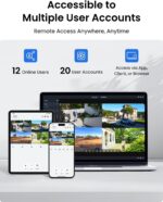 REOLINK 4K PoE Security Camera System Wired, 8pcs 8MP PoE Cameras, Smart Person/Vehicle Detection, 16CH NVR with 4TB HDD, H.265, 24/7 Recording, High Bitrate & Clear Stream, RLK16-800D8 - Image 6