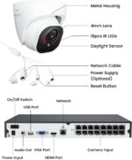 REOLINK 4K PoE Security Camera System Wired, 8pcs 8MP PoE Cameras, Smart Person/Vehicle Detection, 16CH NVR with 4TB HDD, H.265, 24/7 Recording, High Bitrate & Clear Stream, RLK16-800D8 - Image 9