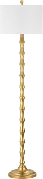 SAFAVIEH Lighting Collection Aurelia Farmhouse Antique Gold 64-inch Living Room Bedroom Home Office Standing Floor Lamp,Metal (LED Bulb Included) - Image 4