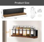 Magnetic Spice Rack with 24 Jars, 216 Labels, 1 Steel Funnel for Refrigerator，Microwave Oven - Full Set of Spice Organizer - Image 3