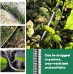 Garden Hose 50ft, Heavy Duty Stainless Steel Water Hose with 10 Functional Nozzles, No Kink, Lightweight and Flexible, Easy to Use and Store, Strong and Sturdy, Suitable for Yard and Lawn - Image 8