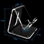 Crpich Acrylic Cell Phone Stand, Portable Clear Phone Stand for Desk, Compatible with Phone16 15 14 13 Pro Max Mini 12 11 Plus SE, Switch, Android Smartphone, Pad, Tablet, Desk Accessories - Image 5
