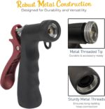 Industrial Nozzle - Heavy-Duty Hot or Cold Water Hose Nozzle, Enhanced Comfort & Durability (RedBlack) - Image 4