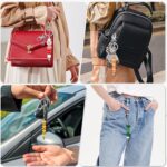 12 Pcs Beadable Keychain Bar, Silver Bead Keychain Beaded Item for Pendant DIY, Alloy Blank Key Chain Accessories Bulk for Beadable Gift Jewelry Making Supplies - Image 8