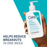 CeraVe Acne Control Cleanser, 2% Salicylic Acid Treatment Formulated With Niacinamide + Ceramides + Oil Absorbing Clay, Gentle Face Wash Helps Clear & Prevent Acne, Fragrance Free, 16 Ounce - Image 6
