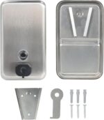 Heavy Duty Stainless Steel Wall Mount Soap Dispenser, 1100ml/37oz, with Corrosion Proof Lining and Anti-Leak Pump for Commercial & Home Bathroom Kitchen(Vertical) - Image 8