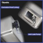 Heavy Duty Stainless Steel Wall Mount Soap Dispenser, 1100ml/37oz, with Corrosion Proof Lining and Anti-Leak Pump for Commercial & Home Bathroom Kitchen(Vertical) - Image 9