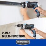 Hammerhead 7.5-Amp 1/2 Inch Variable Speed Hammer Drill with 6pcs Bit - HAHD075 - Image 5