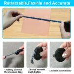 4 Pack Tape Measure Retractable Measuring for Body Fabric Sewing Tailor Cloth Knitting Craft Measurements, 60-Inch Soft Measuring Tape Double Scales Rulers for Body Weight - Image 6