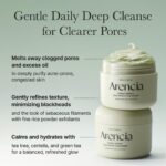 ARENCIA Korean Rice Mochi Face Cleanser - Face Wash, Gentle Scrub All in One for Deep Cleansing, Moisturizing, Pore Minimizing, Acne-Prone Skin, Removing Blackhead with Rice Water & Green Tea - Image 5