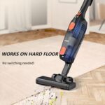 Candy Corded Stick Vacuum Cleaner, Powerful Suction Handheld Vacuum with One-Click Dust Disposal, 3-in-1 Use for Hard Floor, Ceramic Tile, 0.8 Liters Capacity, Easy Clean - Image 7