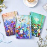 Spiral Notebook - 3 Pack A5 Ruled Journal Notebook, 8.3'' × 6'', 3 × 160 Pages, Journal for Women, College Ruled Notebook, Spiral Notebook with Back Pocket, Great Notebooks for School, Home & Office - Image 3
