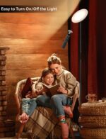 Modern LED Floor Lamp - Remote & Touch Control, 40W/2400LM Sky Torchiere Standing Lamp, Fully Dimmable, 3 Color Temperatures, Ideal for Living Room & Bedroom, Easy to Assemble - Image 10