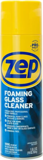Zep Foaming Glass and Plexiglass Cleaner - 19 oz (Case of 4) ZUFGC19 - Foaming Formula Clings to Vertical Surfaces. Trusted by Pros - Image 3