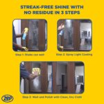 Zep Foaming Glass and Plexiglass Cleaner - 19 oz (Case of 4) ZUFGC19 - Foaming Formula Clings to Vertical Surfaces. Trusted by Pros - Image 4
