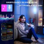 Smart LED Floor Lamp with APP Control & RGB Colors - Dimmable Standing Lamp for Living Room, Bedroom, Gaming - Remote, Timer, 9W Bulb Included, 67" Modern Tall Lamp (White) - Image 6