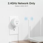 GHome Smart Mini Smart Plug Works with Alexa and Google Home, WiFi Smart Outlet Socket Remote Control Timer Function, Only 2.4GHz Network, No Hub Required, ETL FCC Listed, White - Image 9