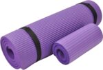 Fitvids All Purpose 1/2-Inch Extra Thick High Density Anti-Tear Exercise Yoga Mat and Knee Pad with Carrying Strap, Multiple Colors - Image 3