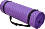 Fitvids All Purpose 1/2-Inch Extra Thick High Density Anti-Tear Exercise Yoga Mat and Knee Pad with Carrying Strap, Multiple Colors - Image 4