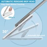 Mop and Bucket with Wringer Set, Hands Free Flat Floor Mop and Bucket, 3 Washable Microfiber Pads Included, Wet and Dry Use, Home Floor Cleaning System for All Floor Types and Windows - Image 5