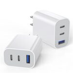 [2-Pack]iPhone 17 16e 15 Charger Block,35W 3-Port Fast USB C Charger Block Dual Port PD Power Adapter + QC Wall Plug Multiport USBC Wall Charge Block for iPhone 17/17 Air/17 16 15 Pro/Pro Max/14/13/12 - Image 2