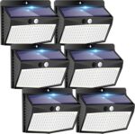 [6 Packs] Solar Lights Outdoor Motion Sensor Solar Security Lights Waterproof with 3 Lighting Modes Solar Powered Wall Lights Outside for Garden Fence Yard Deck - Image 2
