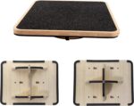 Adult Professional Wooden Balance Board - 350 lbs Non-Slip Balance Board Design, Suitable for Physical Therapy and Under-Desk Use, 2 Simple Setup Methods, Durable and Stable Wooden Board - Image 2