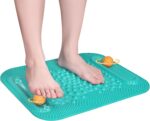 Atsuwell Acupressure Foot Massage Mat, 5-Zone Reflexology Mat with Dual Massage Ball Tracks, Portable Foot Pressure Point Pad for Stress Relief, Arch & Heel Pain, Home & Gym Use, 20.1'' x 17 '' - Image 2
