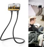 B-Land Cell Phone Holder, Universal Mobile Phone Stand, Lazy Bracket, DIY Flexible Mount Stand with Multiple Function (Black) - Image 2