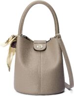 BOSTANTEN Small Crossbody Bags for Women Vegan Leather Mini Bucket Handbag Removable Shoulder Strap - Image 2